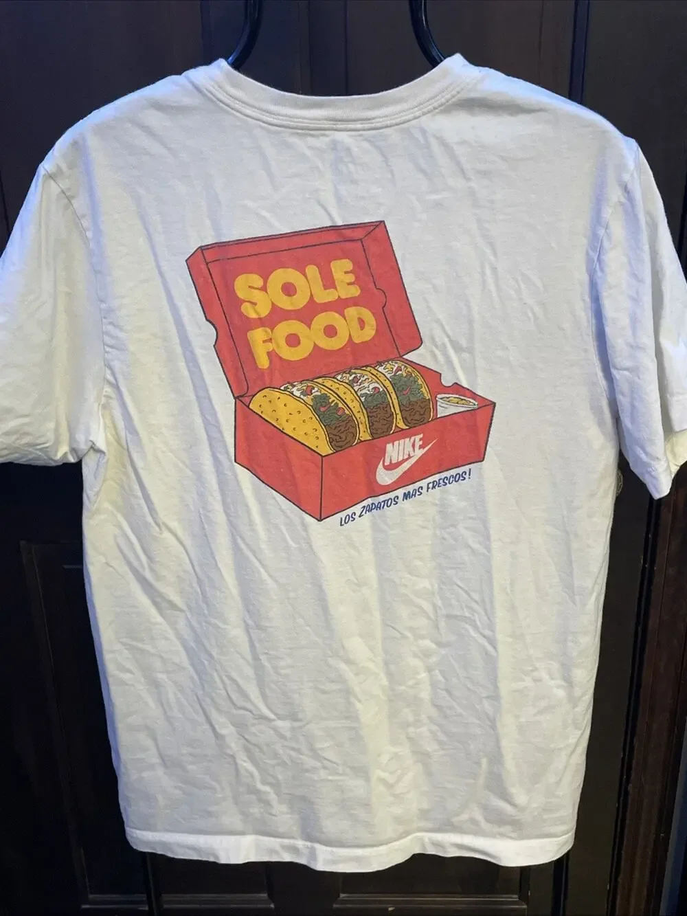 Nike Sole Food Taco T Shirt Mens Medium White Graphic Los Zapatos Mas Frescos